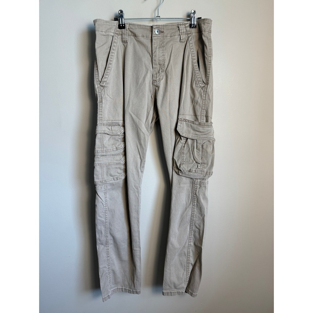 Wrangler Mens Beige Tan Cargo Pants 32x30 Gorpcore Utility Workwear Rugged